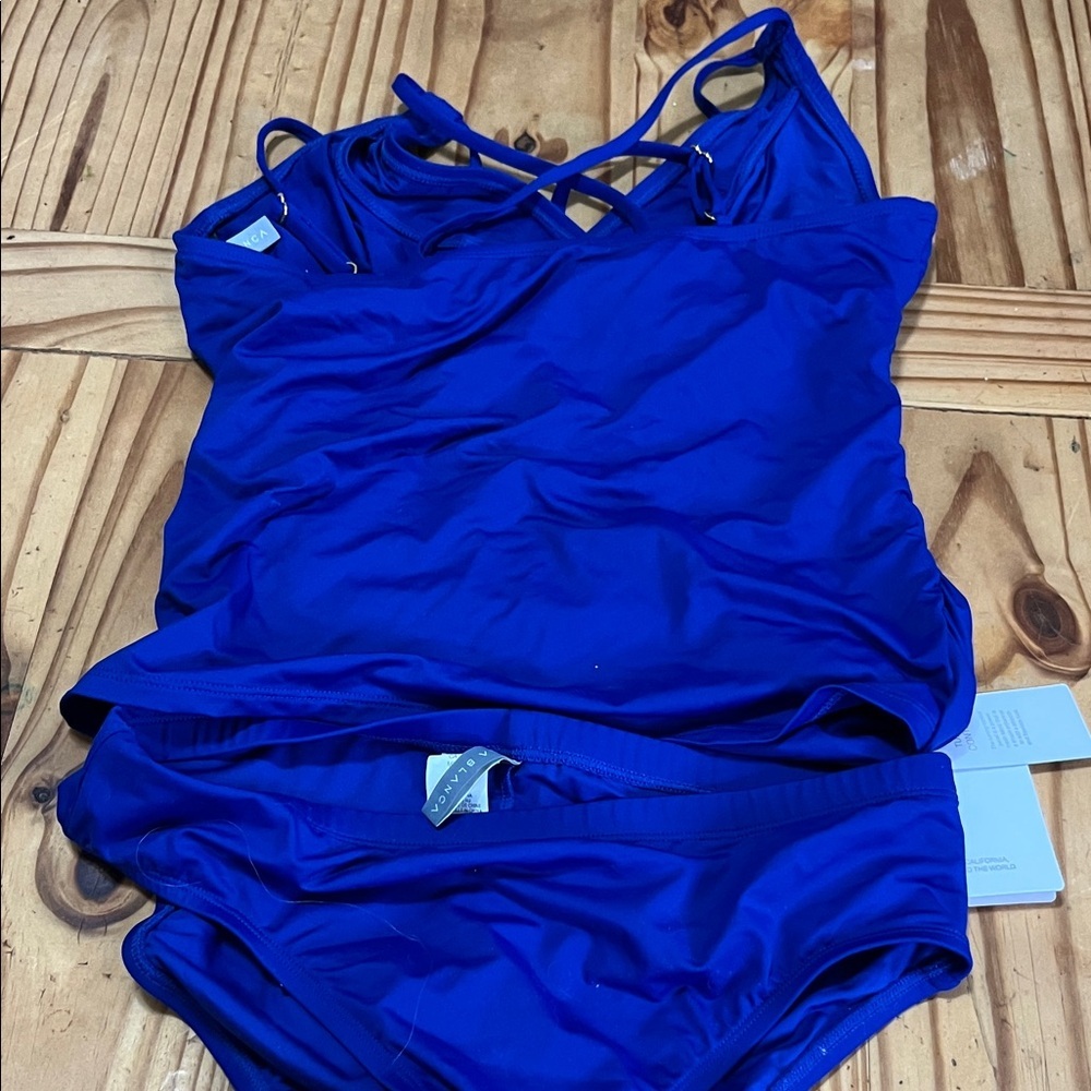 BLANCA TWIST FRONT BANDEAU ROYAL BLUE SET - Picture 9 of 9